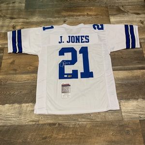 Julius Jones Signed Dallas Cowboys Autographed Jersey JSA XL